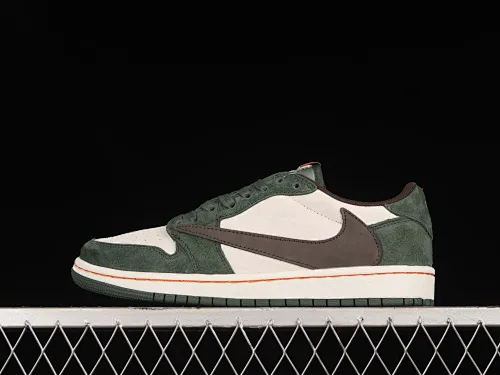All Categories Air Jordan Jordan Series Basketball Shoes Air Jordan 1 Low Travis Scott x Air Jordan 1 Low OG AJ1 Joe 1 Reversed Overhook Joint Style Casual Sports Basketball Shoes DM7866-686